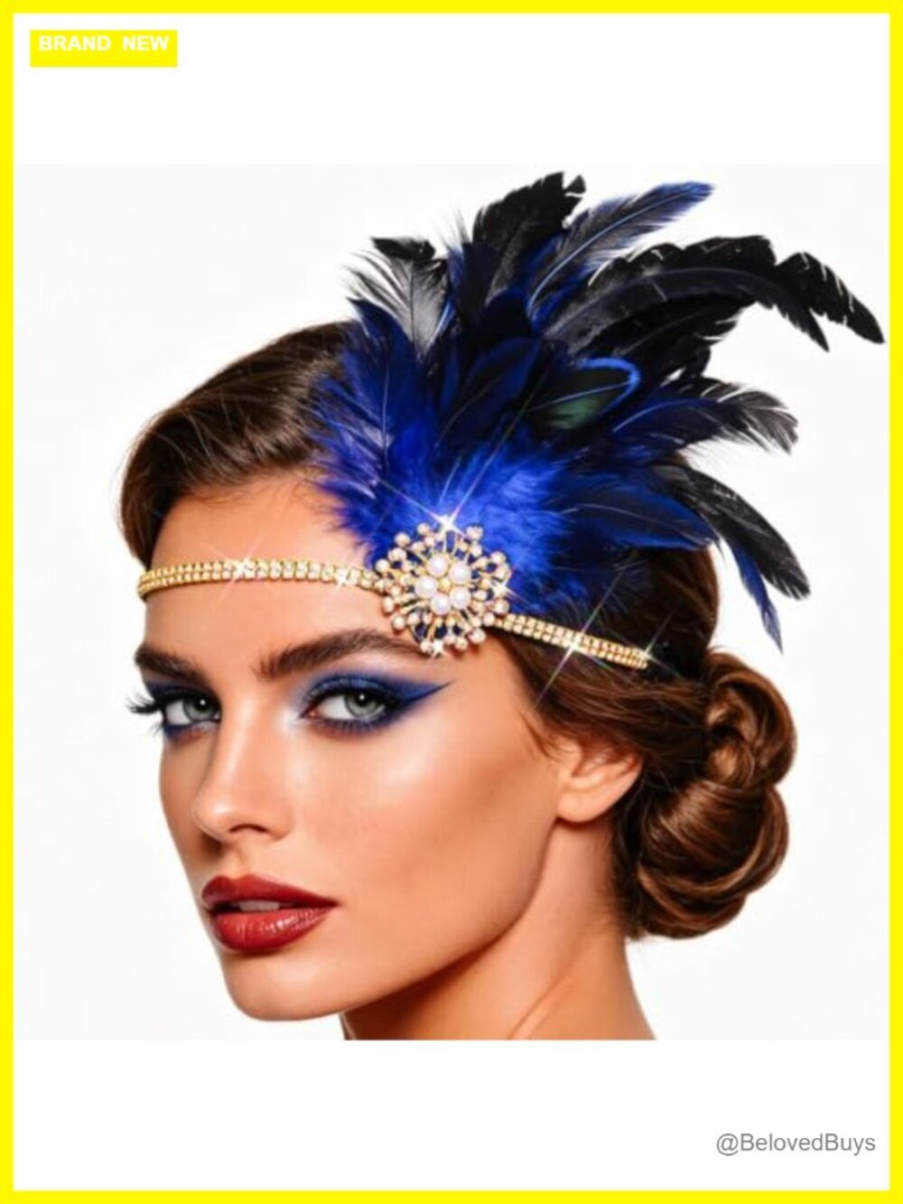 Feather Headband Flapper Fascinator Hair Accessory